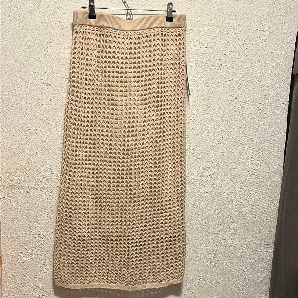 Steve Madden Beige Knit Maxi Skirt